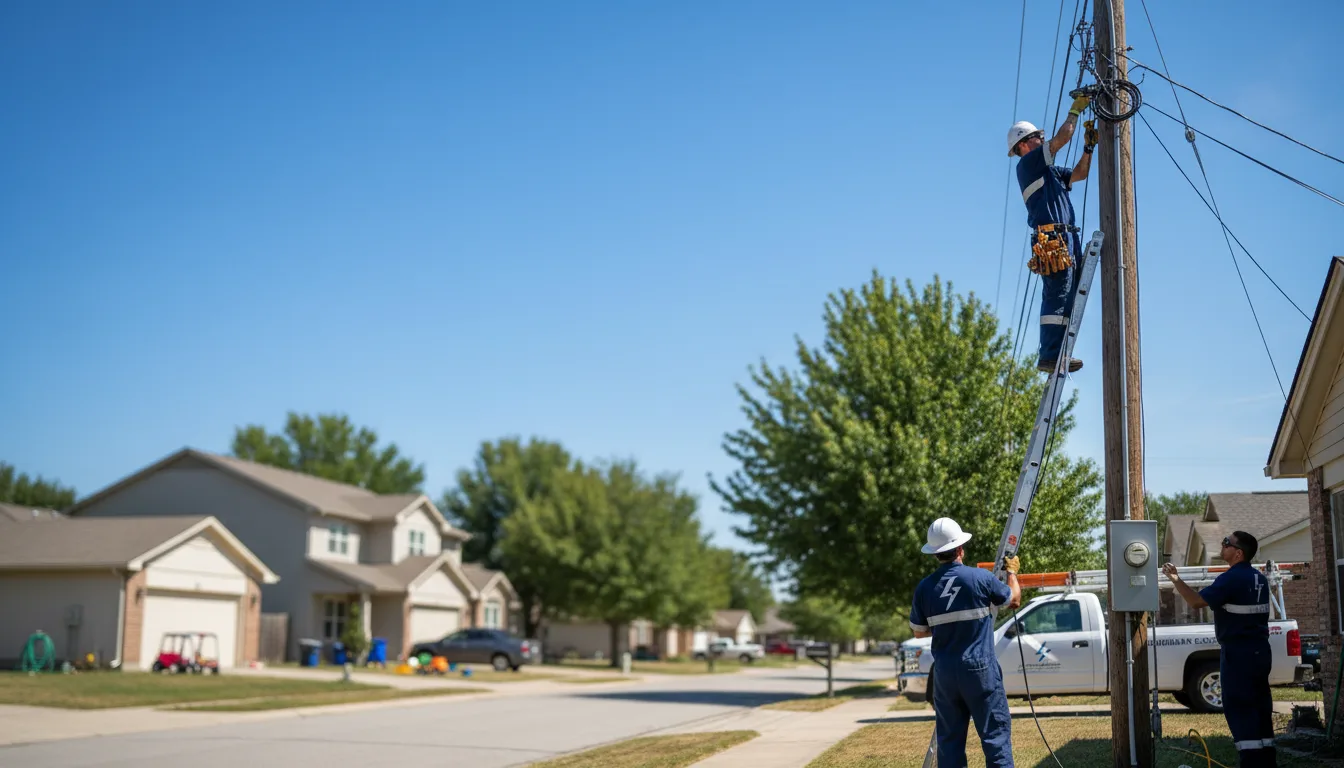 Residential electrician providing installation services in Springvale, ME